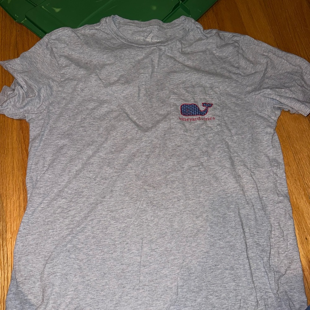 Vineyard Vines Heather Gray Crewneck Tee